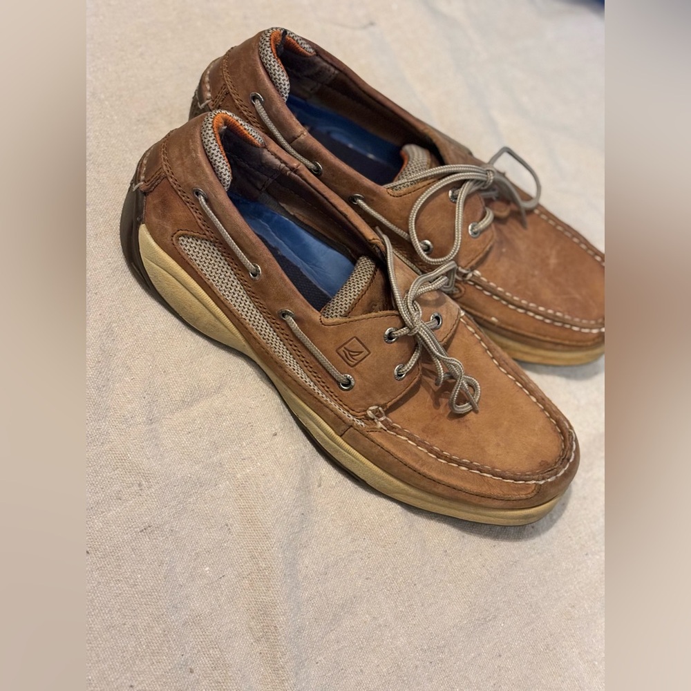 Sperry Men's Tan and Brown Boat Shoes